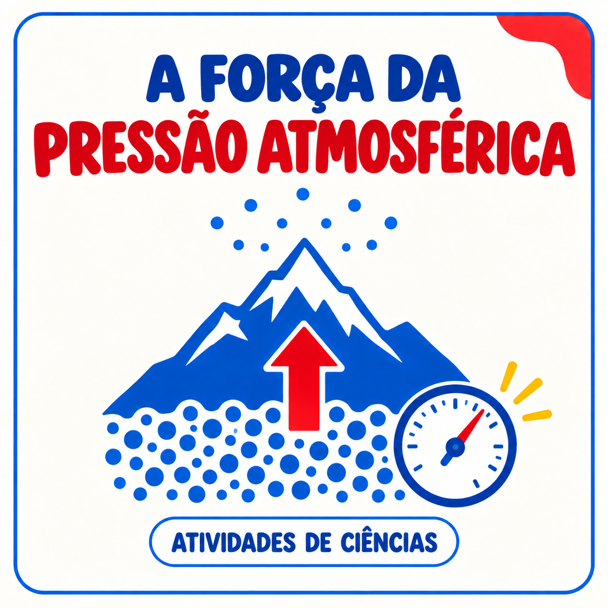 Atividade sobre a força da pressão atmosférica